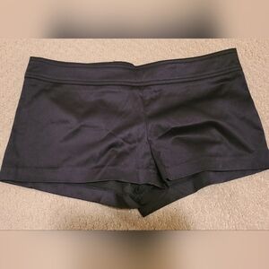 Black Satin Shorts